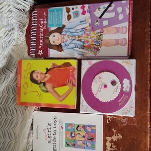 Lot of 4 American Girl Items Crafts Books
